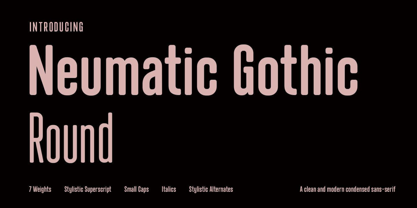 Przykładowa czcionka Neumatic Gothic Round #1
